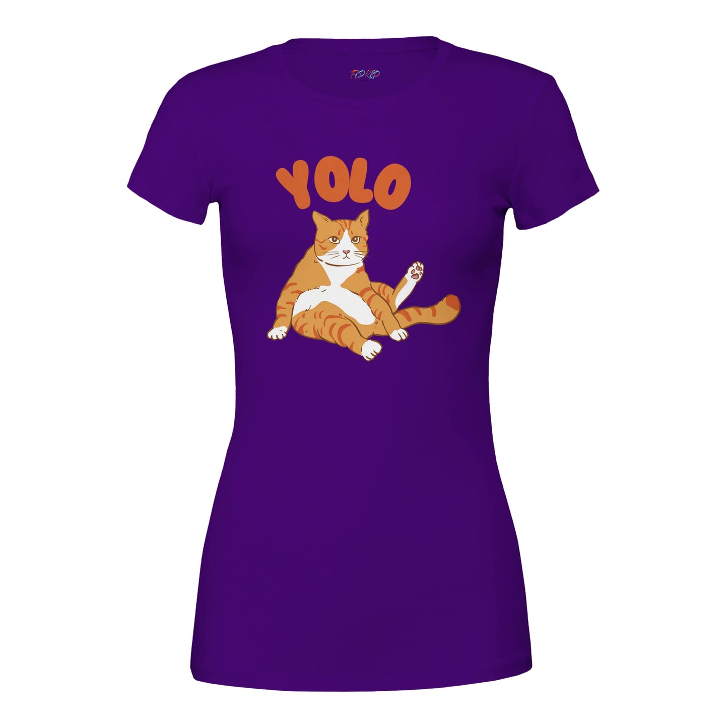 Cat Yolo Premium Womens Crewneck T-shirt - FLDrip