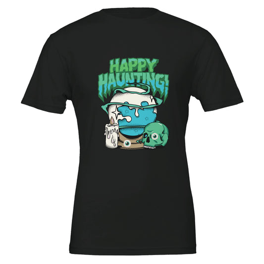 Happy Haunting Premium Unisex Crewneck T-shirt - FLDrip