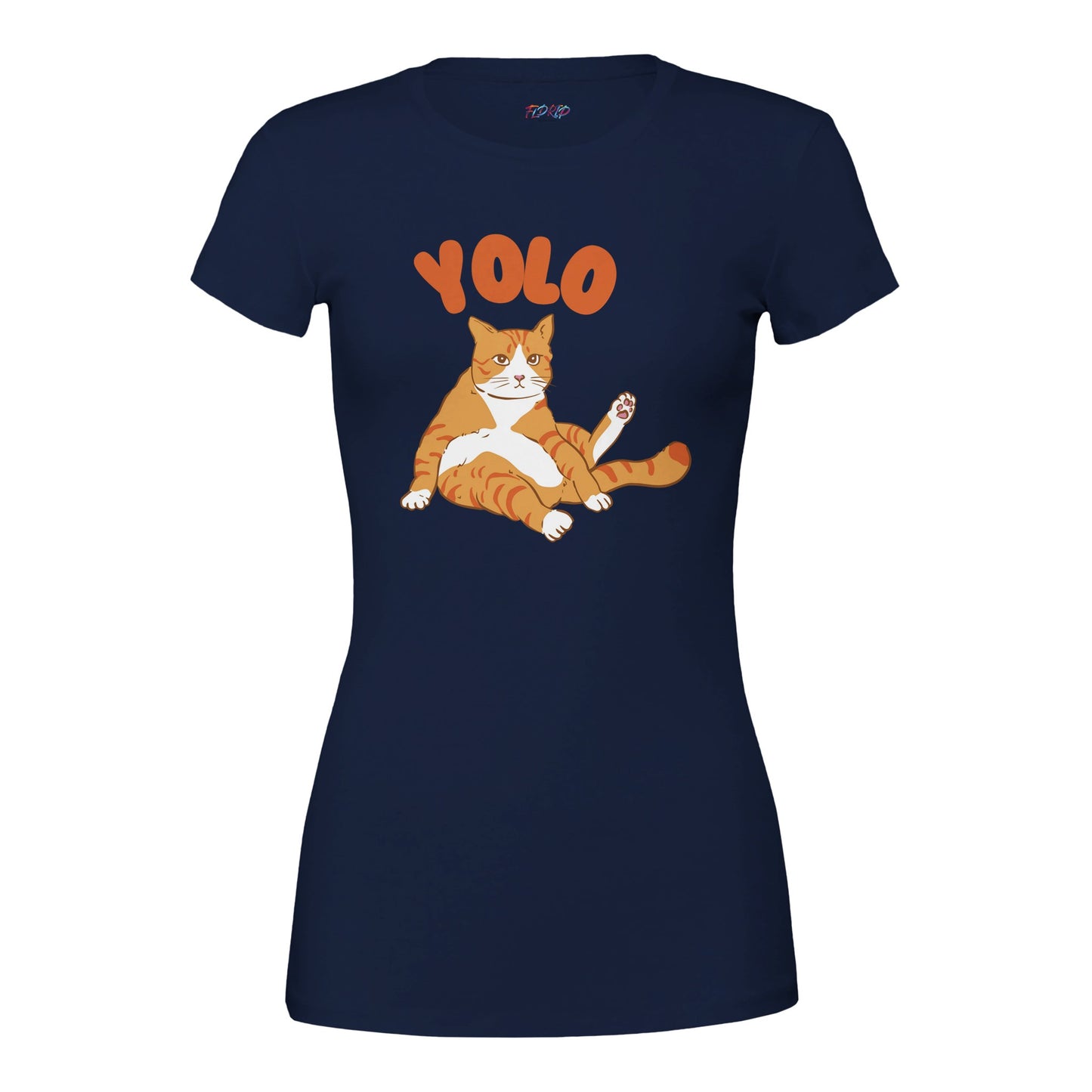 Cat Yolo Premium Womens Crewneck T-shirt - FLDrip