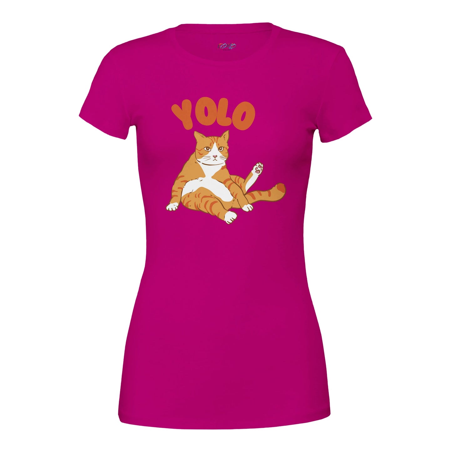 Cat Yolo Premium Womens Crewneck T-shirt - FLDrip