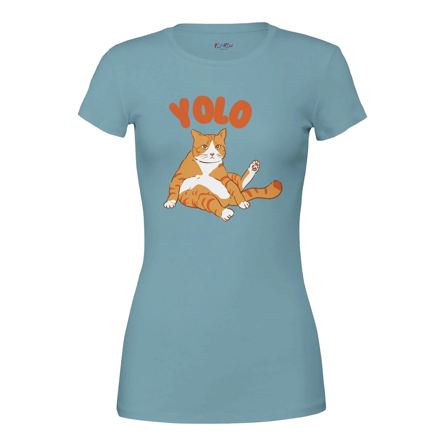 Cat Yolo Premium Womens Crewneck T-shirt - FLDrip