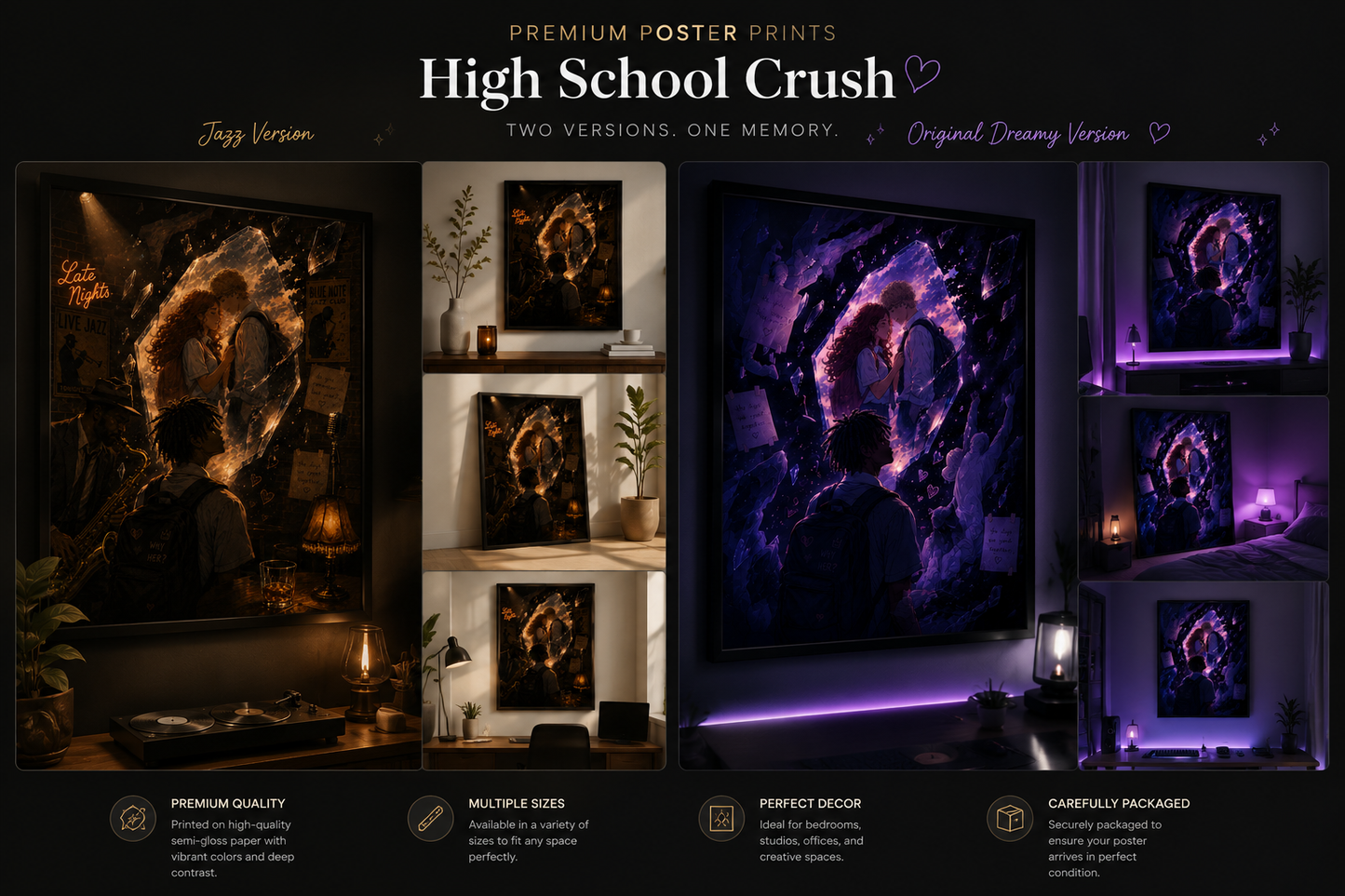 High School Crush (Cover Art) Premium Semi-Glossy Paper Poster