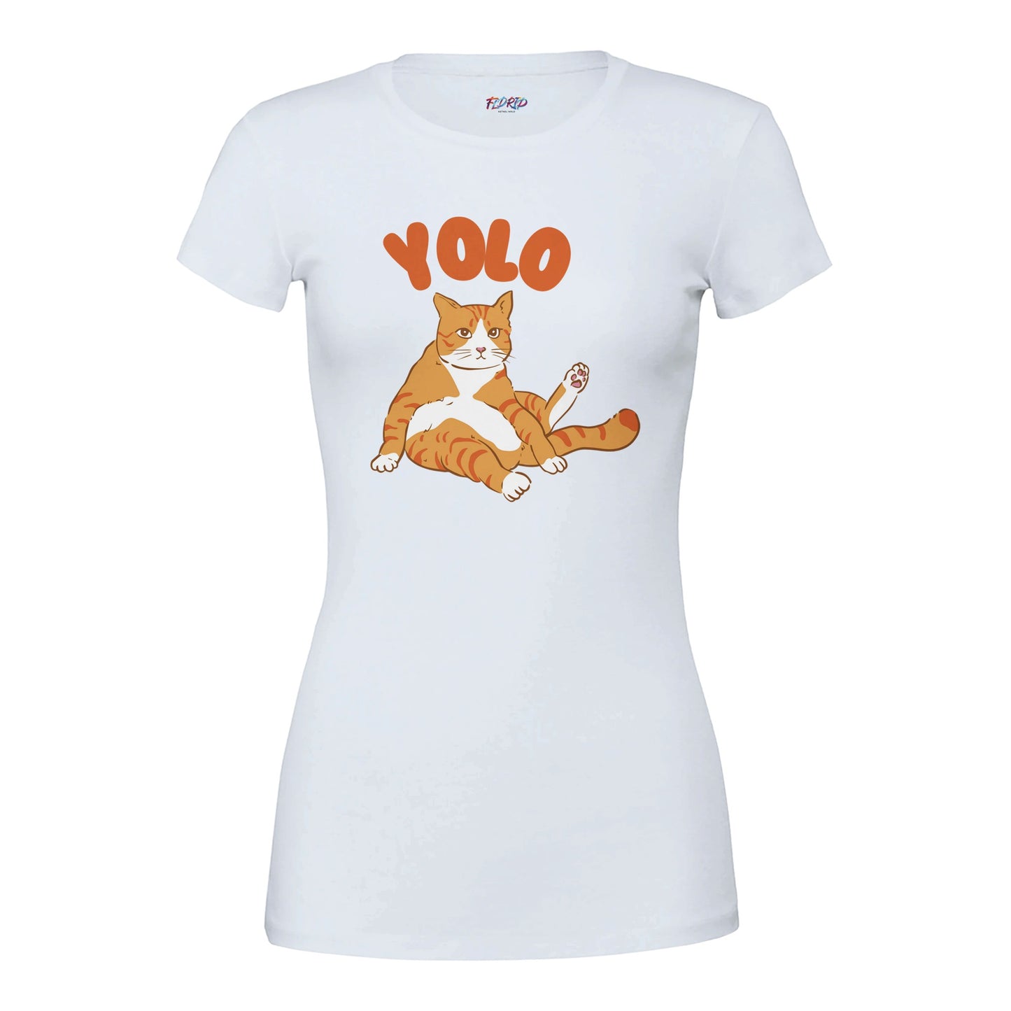 Cat Yolo Premium Womens Crewneck T-shirt - FLDrip